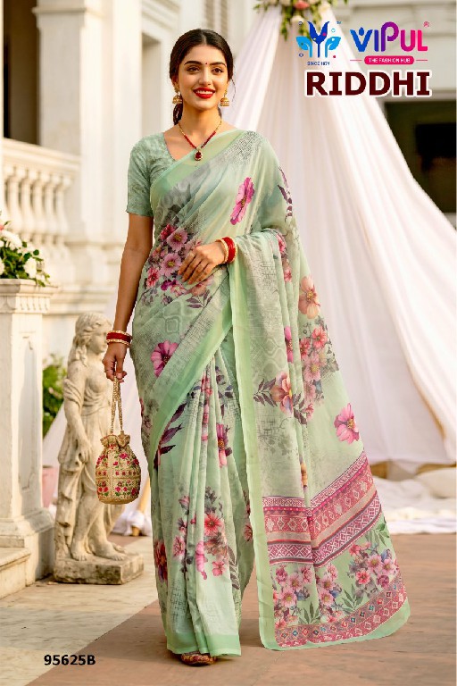 VIPUL RIDDHI VOL 26 D.NO 95625 WHOLESALE WEIGHTLESS FABRIC PRETTY LOOK INDIAN SAREES FOR WOMEN SUPPLIER