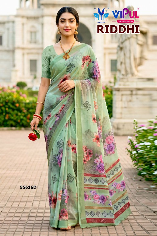 VIPUL RIDDHI VOL 25 D.NO 95616 WHOLESALE WEIGHTLESS FABRIC CLASSY LOOK INDIAN SAREES FOR WOMEN ONLINE