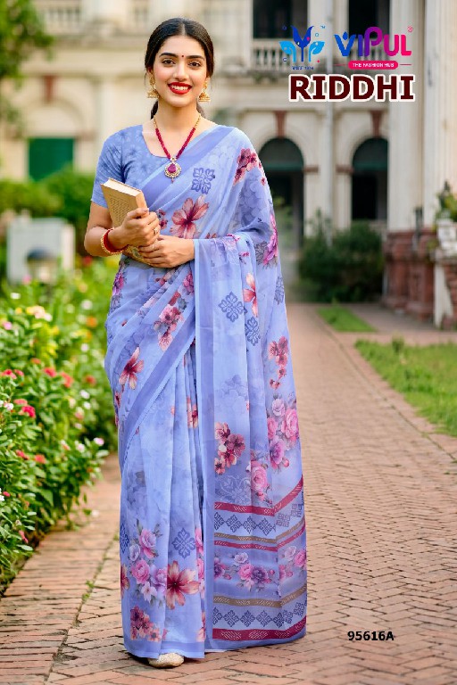 VIPUL RIDDHI VOL 25 D.NO 95616 WHOLESALE WEIGHTLESS FABRIC CLASSY LOOK INDIAN SAREES FOR WOMEN ONLINE