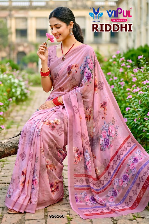 VIPUL RIDDHI VOL 25 D.NO 95616 WHOLESALE WEIGHTLESS FABRIC CLASSY LOOK INDIAN SAREES FOR WOMEN ONLINE
