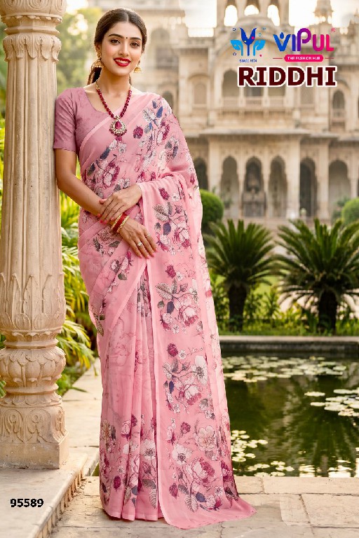 VIPUL RIDDHI VOL 23 D.NO 95594 WHOLESALE WEIGHTLESS FABRIC BEAUTIFUL INDIAN SAREES FOR WOMEN SUPPLIER