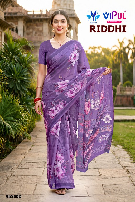 VIPUL RIDDHI VOL 22 D.NO 95580 WHOLESALE WEIGHTLESS FABRIC DAILY WEAR INDIAN SAREES FOR WOMEN ONLINE