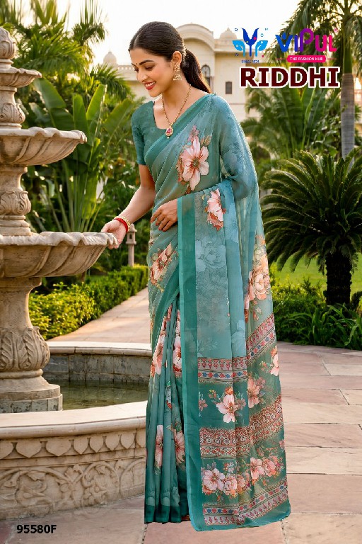 VIPUL RIDDHI VOL 22 D.NO 95580 WHOLESALE WEIGHTLESS FABRIC DAILY WEAR INDIAN SAREES FOR WOMEN ONLINE