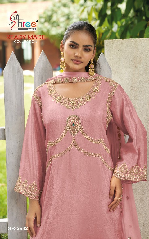 SHREE FABS R-2632 WHOLESALE READYMADE VISCOSE TUSSUE FESTIVE WEAR PLAZZO STYLE 3 PCS SUITS EXPORTER