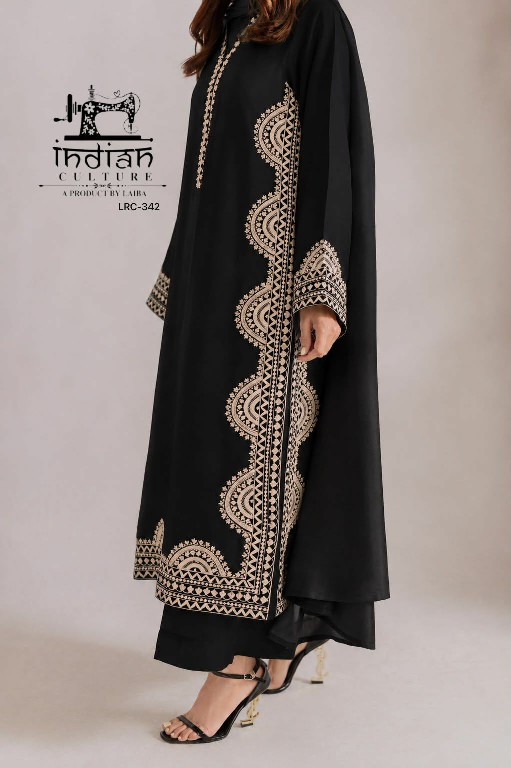 INDIAN CULTURE D.NO LRC-342 WHOLESALE READYMADE PURE COTTON SLUB CLASSIC PAKISTANI 3 PCS SUITS EXPORTER