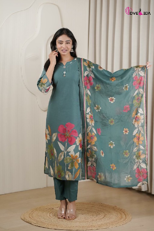 DVEEJA VARDANI SERIES WHOLESALE READYMADE COTTON EVERYDAY WEAR 3 PCS COMBO SET SUITS EXPORTER