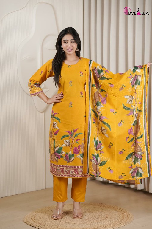 DVEEJA VARDANI SERIES WHOLESALE READYMADE COTTON EVERYDAY WEAR 3 PCS COMBO SET SUITS EXPORTER