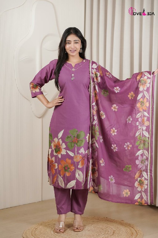 DVEEJA VARDANI SERIES WHOLESALE READYMADE COTTON EVERYDAY WEAR 3 PCS COMBO SET SUITS EXPORTER