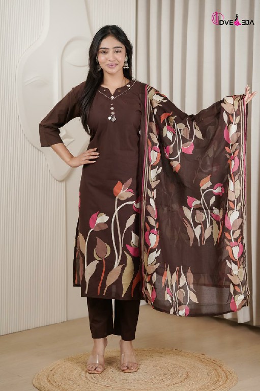 DVEEJA VARDANI SERIES WHOLESALE READYMADE COTTON EVERYDAY WEAR 3 PCS COMBO SET SUITS EXPORTER