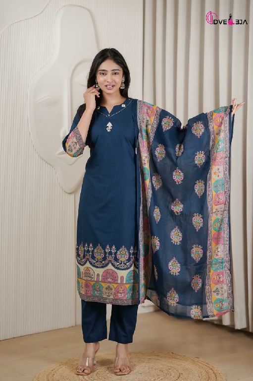 DVEEJA VARDANI SERIES WHOLESALE READYMADE COTTON EVERYDAY WEAR 3 PCS COMBO SET SUITS EXPORTER