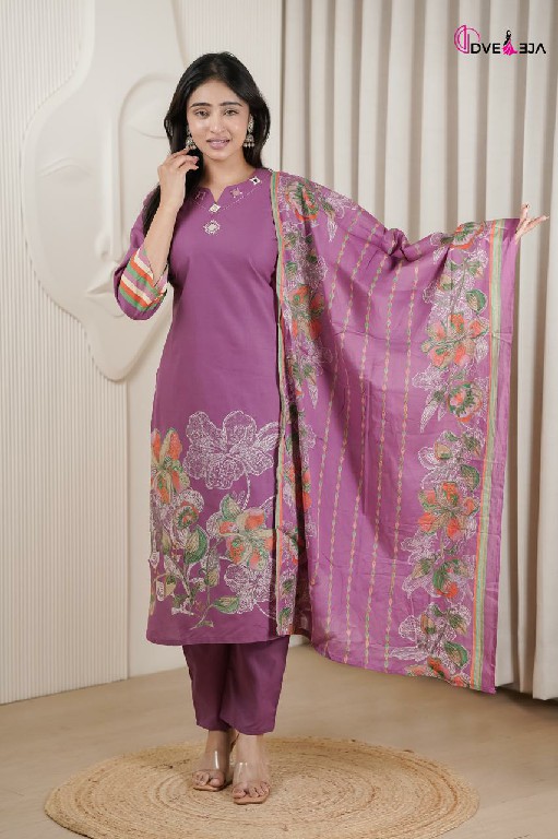 DVEEJA VARDANI SERIES WHOLESALE READYMADE COTTON EVERYDAY WEAR 3 PCS COMBO SET SUITS EXPORTER