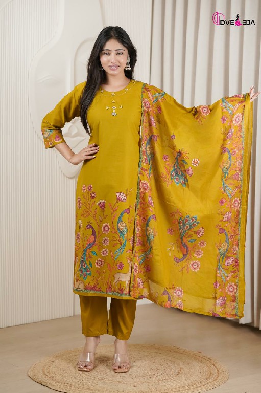 DVEEJA VARDANI SERIES WHOLESALE READYMADE COTTON EVERYDAY WEAR 3 PCS COMBO SET SUITS EXPORTER