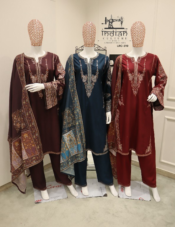 INDIAN CULTURE D.NO LRC-319 WHOLESALE READYMADE COTTON SLUB CLASSIC PAKISTANI 3 PCS SUITS EXPORTER