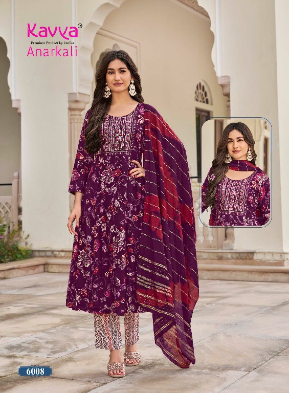 KAVYA ANARKALI VOL 6 WHOLESALE READYMADE RAYON ANARKALI STYLE TRENDING 3 PCS SUITS EXPORTER