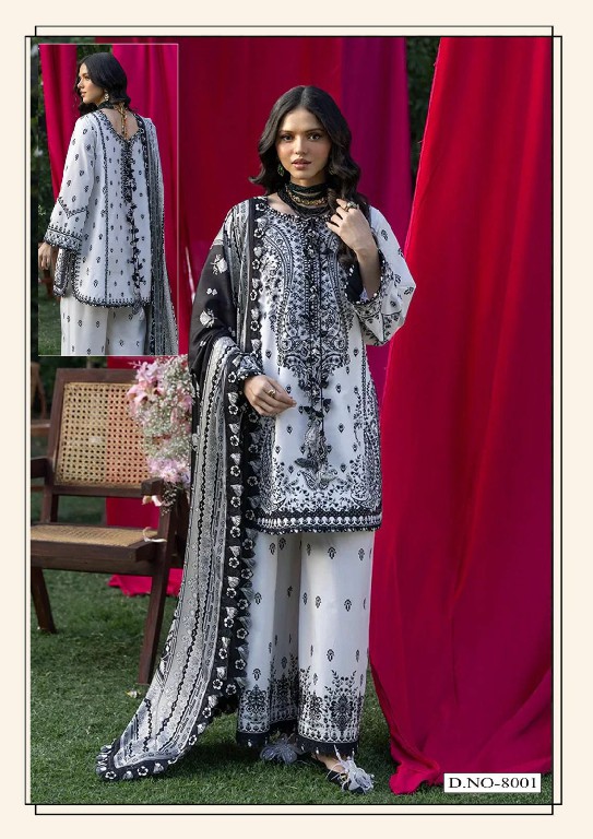HALA RAMSHA VOL 8 WHOLESALE READYMADE PURE LAWN PAKISTANI CASUAL WEAR 3 PCS SUITS EXPORTER