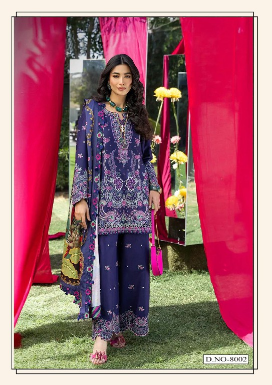 HALA RAMSHA VOL 8 WHOLESALE READYMADE PURE LAWN PAKISTANI CASUAL WEAR 3 PCS SUITS EXPORTER