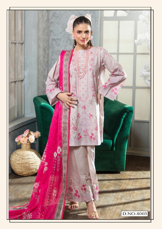 HALA RAMSHA VOL 8 WHOLESALE READYMADE PURE LAWN PAKISTANI CASUAL WEAR 3 PCS SUITS EXPORTER