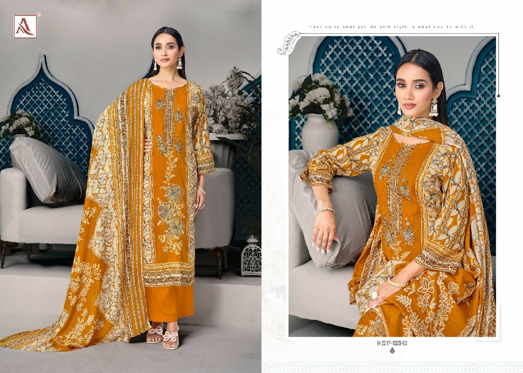 ALOK SUIT RIHAANA VOL 23 WHOLESALE CAMBRIC COTTON PAKISTANI PRINT WITH WORK UNSTITCH SALWAR SUITS FOR EXPORT