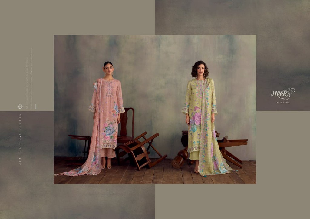 KIMORA HEER JAZZ WHOLESALE PURE MUSLIN DELICATE DESIGN UNSTITCH SALWAR SUITS EXPORTER