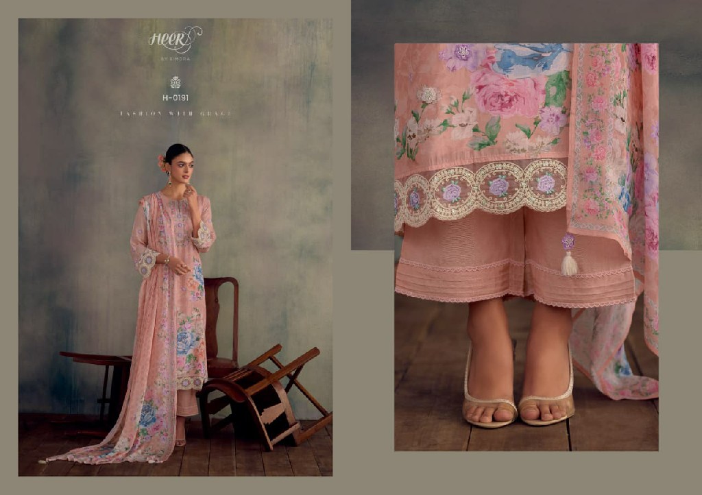 KIMORA HEER JAZZ WHOLESALE PURE MUSLIN DELICATE DESIGN UNSTITCH SALWAR SUITS EXPORTER