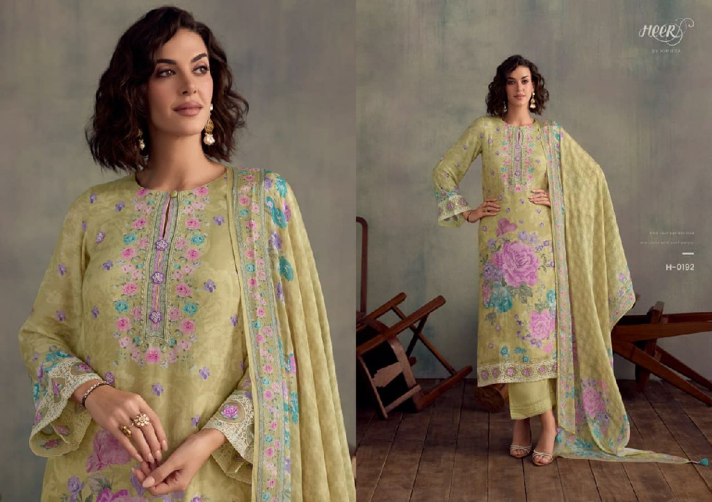 KIMORA HEER JAZZ WHOLESALE PURE MUSLIN DELICATE DESIGN UNSTITCH SALWAR SUITS EXPORTER