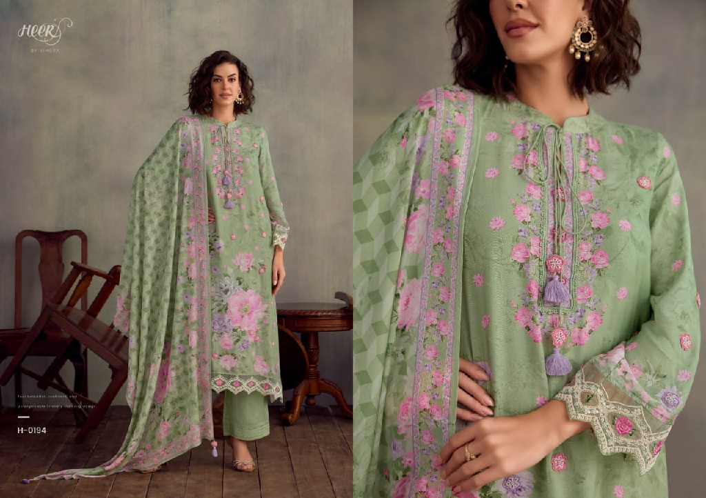 KIMORA HEER JAZZ WHOLESALE PURE MUSLIN DELICATE DESIGN UNSTITCH SALWAR SUITS EXPORTER