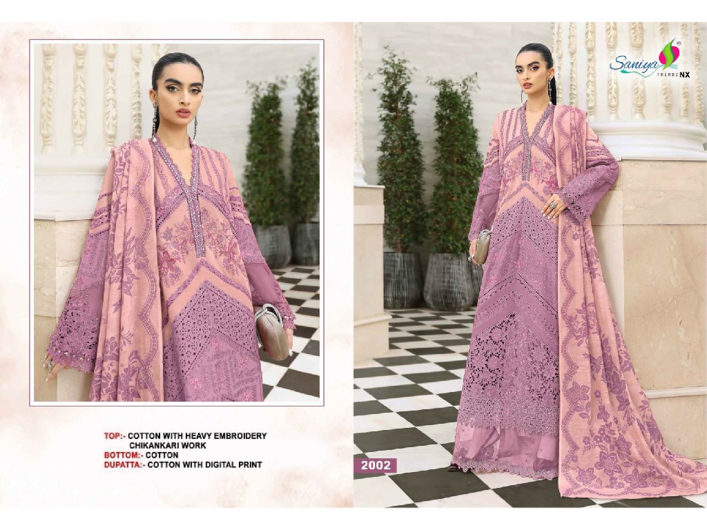 SANIYA TRENDZ MARIYA B ULTRA LUXURY LAWN COLLECTION VOL 2 WHOLESALE PAKISTANI HIT DESIGN UNSTITCH SALWAR SUITS EXPORTER