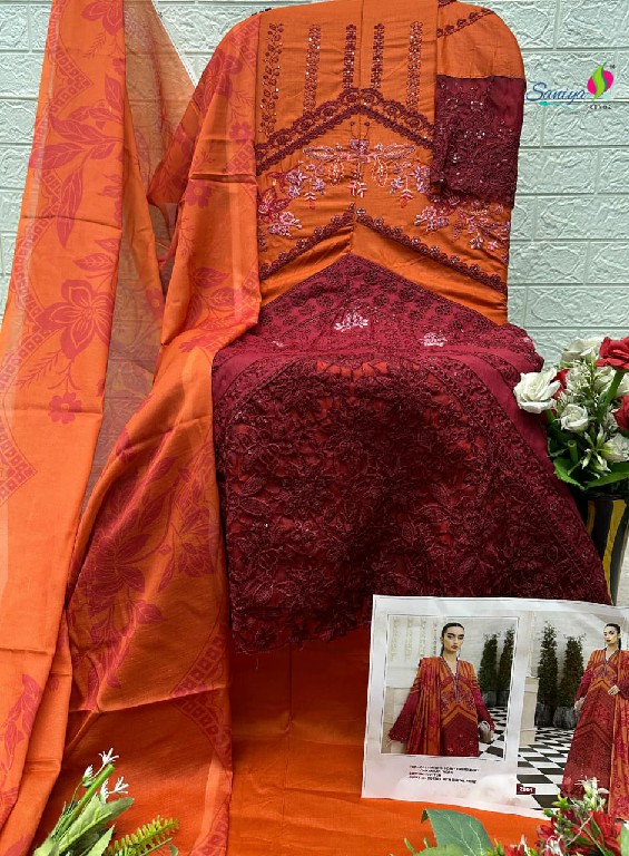 SANIYA TRENDZ MARIYA B ULTRA LUXURY LAWN COLLECTION VOL 2 WHOLESALE PAKISTANI HIT DESIGN UNSTITCH SALWAR SUITS EXPORTER