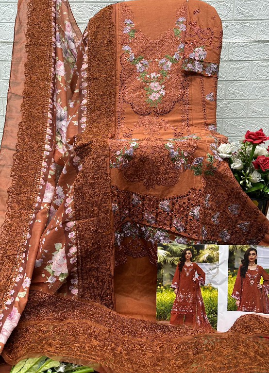 DEEPSY ELAF PREMIUM VOL 6 D.NO 2043 WHOLESALE PURE COTTON EMBROIDERED UNSTITCH SALWAR SUITS SUPPLIER