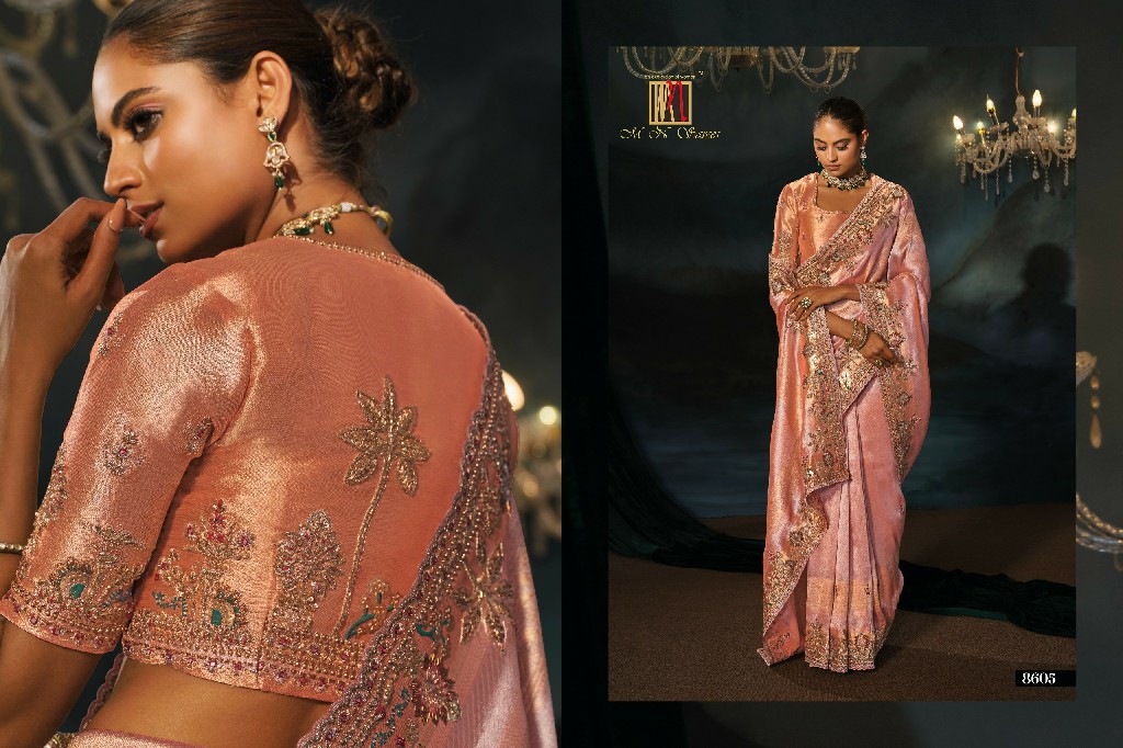 MN D.NO 8600 SERIES WHOLESALE ROYAL LOOK LATEST DESIGNER WEDDING WEAR SAREES FOR WOMEN ONLINE