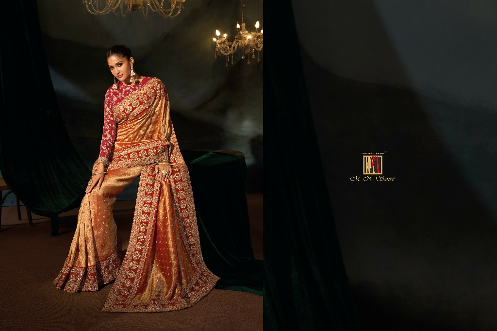 MN D.NO 8600 SERIES WHOLESALE ROYAL LOOK LATEST DESIGNER WEDDING WEAR SAREES FOR WOMEN ONLINE