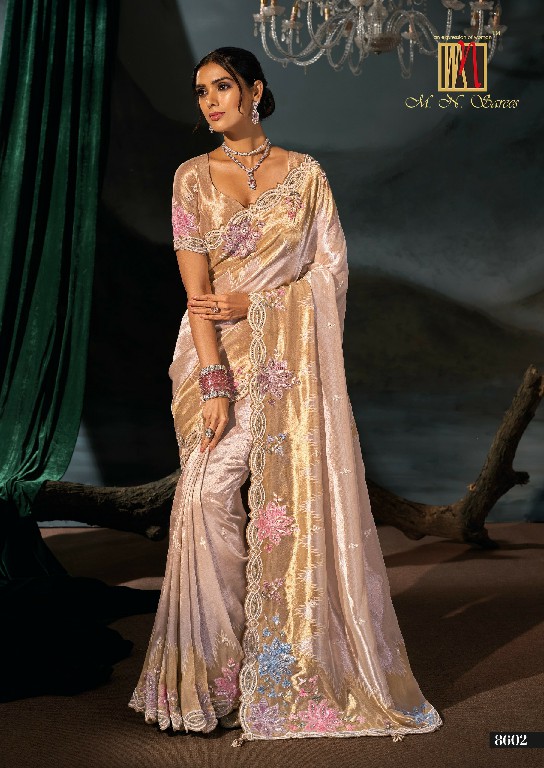 MN D.NO 8600 SERIES WHOLESALE ROYAL LOOK LATEST DESIGNER WEDDING WEAR SAREES FOR WOMEN ONLINE