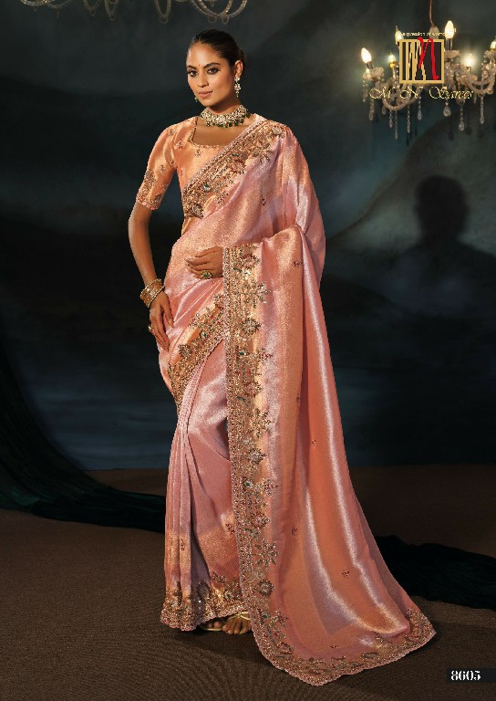 MN D.NO 8600 SERIES WHOLESALE ROYAL LOOK LATEST DESIGNER WEDDING WEAR SAREES FOR WOMEN ONLINE