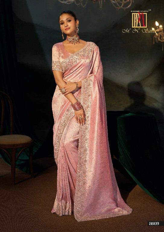 MN D.NO 8600 SERIES WHOLESALE ROYAL LOOK LATEST DESIGNER WEDDING WEAR SAREES FOR WOMEN ONLINE