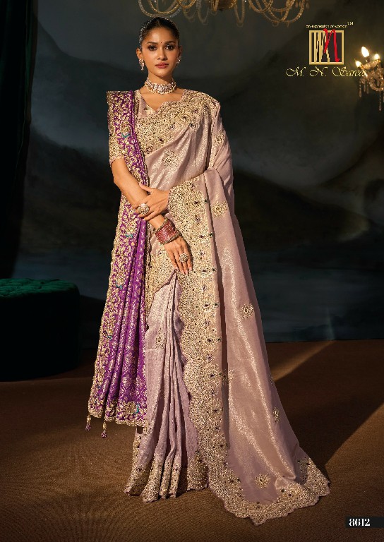 MN D.NO 8600 SERIES WHOLESALE ROYAL LOOK LATEST DESIGNER WEDDING WEAR SAREES FOR WOMEN ONLINE