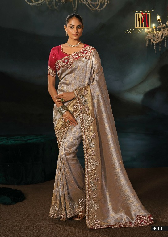 MN D.NO 8600 SERIES WHOLESALE ROYAL LOOK LATEST DESIGNER WEDDING WEAR SAREES FOR WOMEN ONLINE