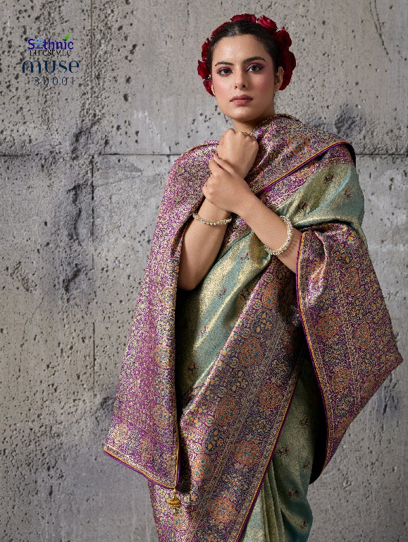SETHNIC LIFESTYLE MUSE DELIGHT WHOLESALE BANARASI TISSUE SILK GLAMOURS STYLE SAREES FOR WOMEN ONLINE