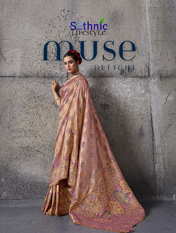 SETHNIC LIFESTYLE MUSE DELIGHT WHOLESALE BANARASI TISSUE SILK GLAMOURS STYLE SAREES FOR WOMEN ONLINE