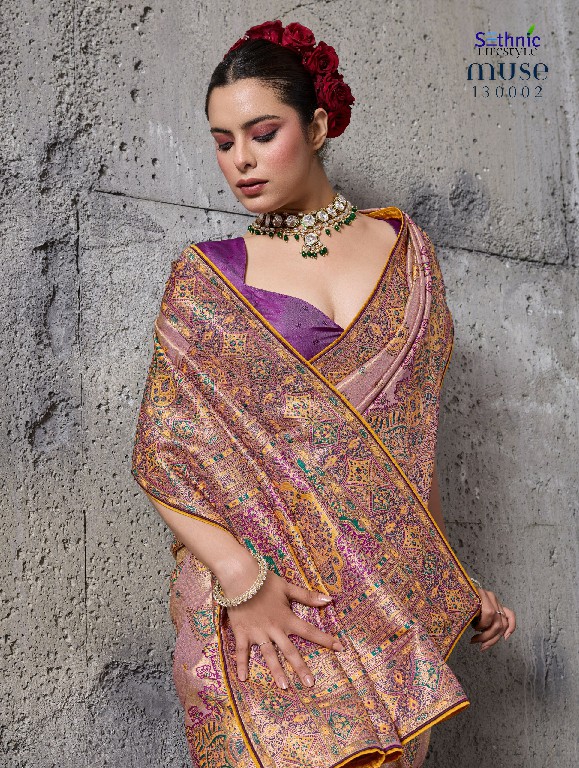 SETHNIC LIFESTYLE MUSE DELIGHT WHOLESALE BANARASI TISSUE SILK GLAMOURS STYLE SAREES FOR WOMEN ONLINE