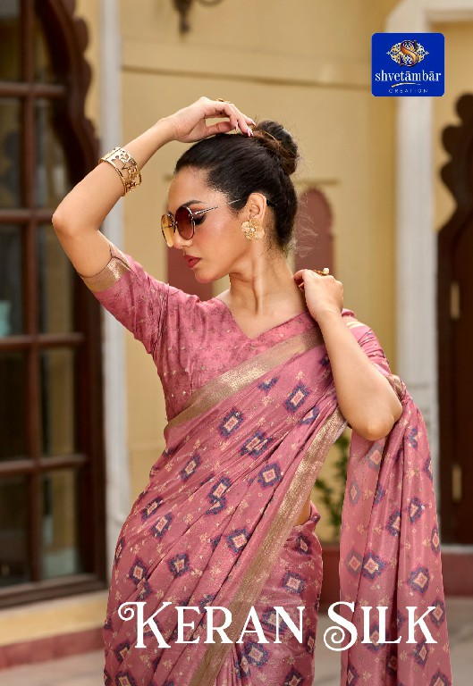 SHVETAMBAR KERAN SILK WHOLESALE SOFT SILK ELEGANCE INDIAN SAREES FOR WOMEN SUPPLIER