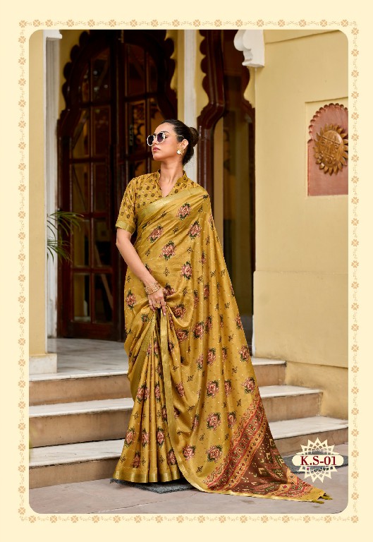 SHVETAMBAR KERAN SILK WHOLESALE SOFT SILK ELEGANCE INDIAN SAREES FOR WOMEN SUPPLIER