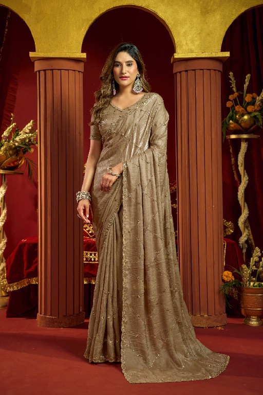 GOBUNI SANIA WHOLESALE VELVET BLISS PARTY WEAR SAREES FOR WOMEN ONLINE