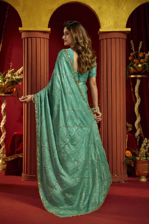 GOBUNI SANIA WHOLESALE VELVET BLISS PARTY WEAR SAREES FOR WOMEN ONLINE