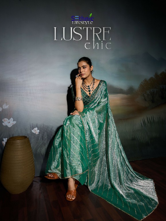 SETHNIC LIFESTYLE LUSTRE CHIC WHOLESALE MOSS CHIFFON LUXURIOUS INDIAN SAREES FOR WOMEN EXPORTER
