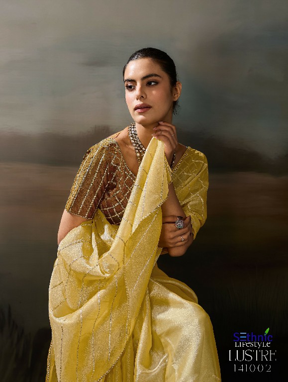 SETHNIC LIFESTYLE LUSTRE CHIC WHOLESALE MOSS CHIFFON LUXURIOUS INDIAN SAREES FOR WOMEN EXPORTER
