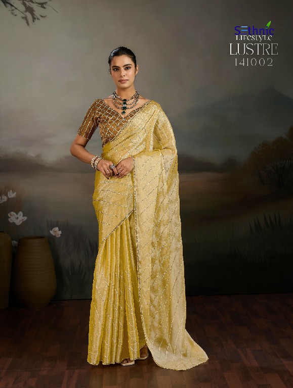 SETHNIC LIFESTYLE LUSTRE CHIC WHOLESALE MOSS CHIFFON LUXURIOUS INDIAN SAREES FOR WOMEN EXPORTER