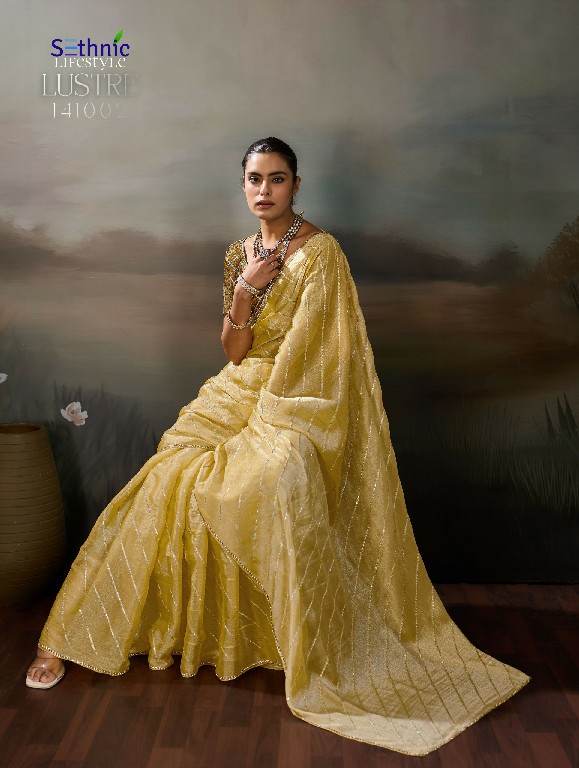 SETHNIC LIFESTYLE LUSTRE CHIC WHOLESALE MOSS CHIFFON LUXURIOUS INDIAN SAREES FOR WOMEN EXPORTER