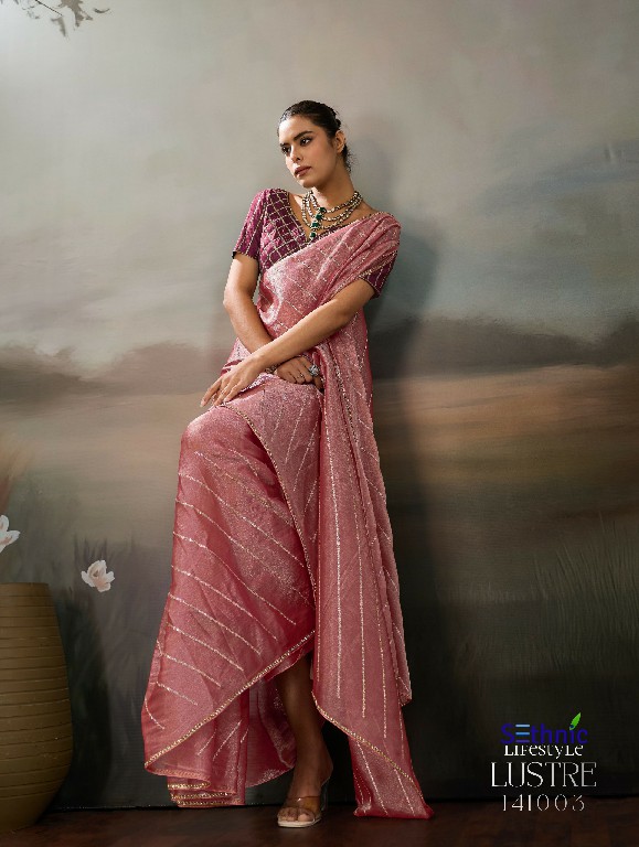 SETHNIC LIFESTYLE LUSTRE CHIC WHOLESALE MOSS CHIFFON LUXURIOUS INDIAN SAREES FOR WOMEN EXPORTER