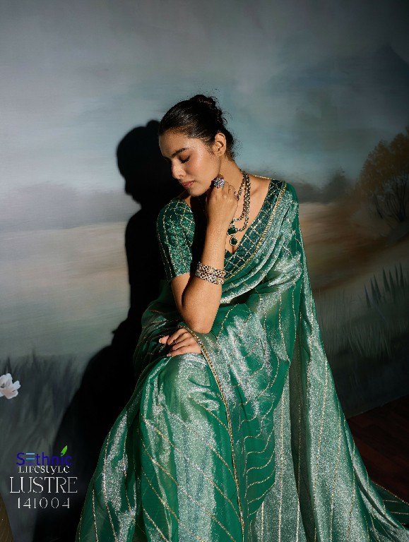 SETHNIC LIFESTYLE LUSTRE CHIC WHOLESALE MOSS CHIFFON LUXURIOUS INDIAN SAREES FOR WOMEN EXPORTER