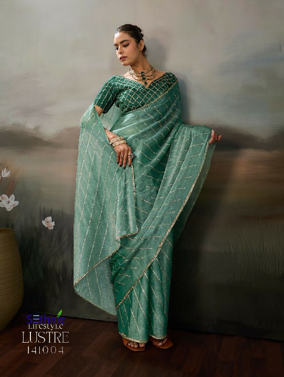 SETHNIC LIFESTYLE LUSTRE CHIC WHOLESALE MOSS CHIFFON LUXURIOUS INDIAN SAREES FOR WOMEN EXPORTER